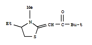 2-Butanone,1-(4-ethyl-3-methyl-2-thiazolidinylidene)-3,3-dimethyl-(9ci) Structure,816455-95-5Structure