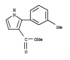 1H-pyrrole-3-carboxylicacid,2-(3-methylphenyl)-,methylester(9ci) Structure,816458-06-7Structure