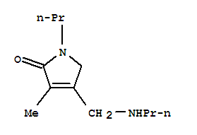 (9ci)-1,5-二氫-3-甲基-1-丙基-4-[(丙基氨基)甲基]-2H-吡咯-2-酮結(jié)構(gòu)式_819800-31-2結(jié)構(gòu)式