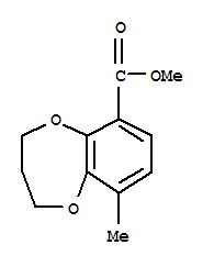 2H-1,5-benzodioxepin-6-carboxylicacid,3,4-dihydro-9-methyl-,methylester(9ci)Structure,819800-58-3Structure 2H-1,5-benzodioxepin-6-carboxylicacid,3,4-dihydro-9-methyl-,methylester(9ci) Structure,819800-58-3Structure