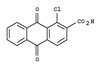 2-Anthracenecarboxylicacid, 1-chloro-9,10-dihydro-9,10-dioxo- Structure,82-23-5Structure