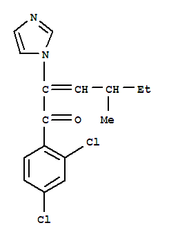 2-Hexen-1-one, 1-(2,4-dichlorophenyl)-2-(1h-imidazol-1-yl)-4-methyl-Structure,82013-28-3Structure 2-Hexen-1-one, 1-(2,4-dichlorophenyl)-2-(1h-imidazol-1-yl)-4-methyl- Structure,82013-28-3Structure