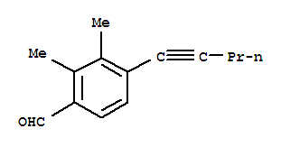 Benzaldehyde,2,3-dimethyl-4-(1-pentynyl)-(9ci) Structure,820237-17-0Structure