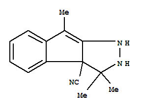 (9ci)-2,3-二氫-3,3,8-三甲基-茚并[2,1-c]吡唑-3a(1h)-甲腈結(jié)構(gòu)式_820245-97-4結(jié)構(gòu)式