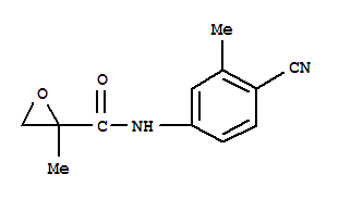 (9ci)-n-(4-氰基-3-甲基苯基)-2-甲基-環(huán)氧乙烷羧酰胺結(jié)構(gòu)式_821765-08-6結(jié)構(gòu)式