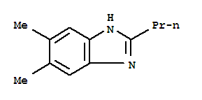 1H-benzimidazole,5,6-dimethyl-2-propyl-(9ci) Structure,82326-42-9Structure