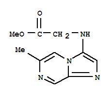 (9ci)-n-(6-甲基咪唑并[1,2-a]吡嗪-3-基)-甘氨酸甲酯結(jié)構(gòu)式_823806-72-0結(jié)構(gòu)式