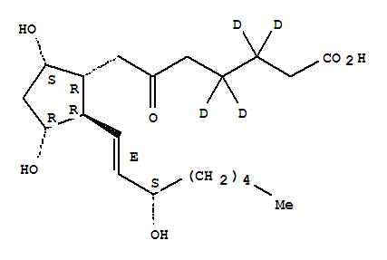 (9Alpha,11alpha,13e,15s)-9,11,15-trihydroxy-6-oxo-prost-13-en-1-oic-3,3,4,4-d4acid Structure,82414-64-0Structure