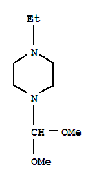 Piperazine, 1-(dimethoxymethyl)-4-ethyl-(9ci) Structure,82502-65-6Structure