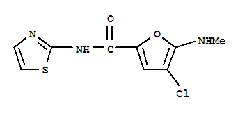 2-Furancarboxamide, 4-chloro-5-(methylamino)-n-2-thiazolyl- Structure,826991-54-2Structure