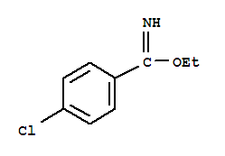 4-氯苯甲亞胺酸乙酯結(jié)構(gòu)式_827-72-5結(jié)構(gòu)式