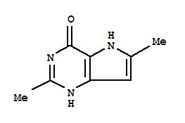 3,5-Dihydro-2,6-dimethyl-4h-pyrrolo[3,2-d]pyrimidin-4-one Structure,82722-95-0Structure