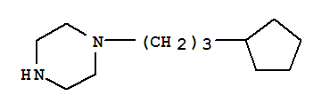 1-(3-Cyclopentylpropyl)-piperazine Structure,827614-49-3Structure