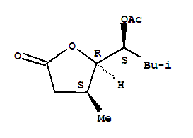 2(3H)-furanone,5-[(1s)-1-(acetyloxy)-3-methylbutyl]dihydro-4-methyl-,(4s,5r)-(9ci) Structure,828263-44-1Structure