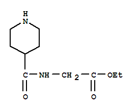 2-(哌啶-4-基甲酰胺)乙酸乙酯結(jié)構(gòu)式_82827-44-9結(jié)構(gòu)式