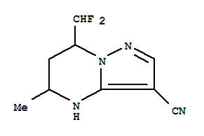 Pyrazolo[1,5-a]pyrimidine-3-carbonitrile, 7-(difluoromethyl)-4,5,6,7-tetrahydro-5-methyl-(9ci) Structure,828272-55-5Structure