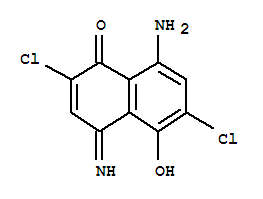 8-Amino-2,6-dichloro-5-hydroxy-4-imino-1(4h)-naphthalenone Structure,828934-33-4Structure