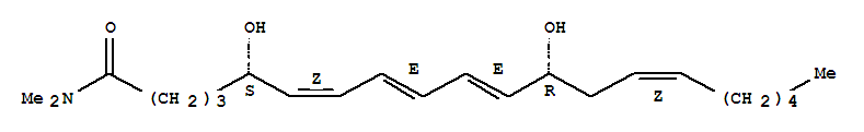 白[細(xì)胞]三烯 b4 二甲酰胺結(jié)構(gòu)式_83024-92-4結(jié)構(gòu)式