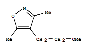 (9ci)-4-(2-甲氧基乙基)-3,5-二甲基-異噁唑結(jié)構(gòu)式_83467-32-7結(jié)構(gòu)式