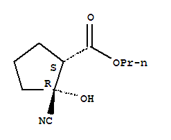 Cyclopentanecarboxylic acid,2-cyano-2-hydroxy-,propyl ester,(1s,2r)-(9ci) Structure,834886-11-2Structure