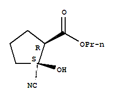 Cyclopentanecarboxylic acid,2-cyano-2-hydroxy-,propyl ester,(1r,2s)-(9ci) Structure,834886-23-6Structure