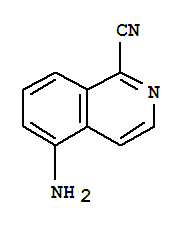 (9ci)-5-氨基-1-異喹啉甲腈結(jié)構(gòu)式_83562-16-7結(jié)構(gòu)式