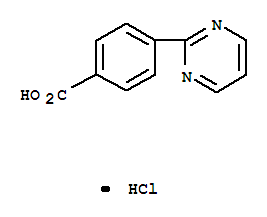 Benzoic acid,4-(2-pyrimidinyl)-,monohydrochloride (9ci) Structure,835923-23-4Structure