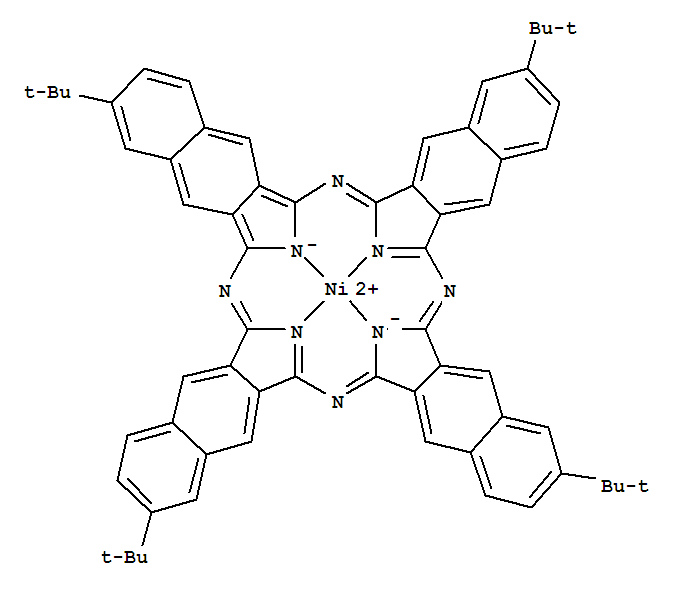 Nickel(ii) 2,11,20,29-tetra-tert-butyl-2,3-naphthalocyanine Structure,83607-84-5Structure