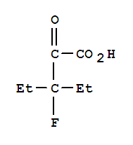 Pentanoic acid, 3-ethyl-3-fluoro-2-oxo- Structure,83611-27-2Structure