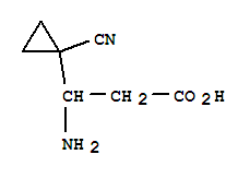 Cyclopropanepropanoic acid,-bta--amino-1-cyano- Structure,837414-89-8Structure