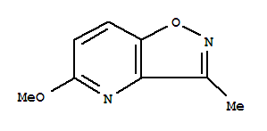 (9ci)-5-甲氧基-3-甲基-異噁唑并[4,5-b]吡啶結(jié)構(gòu)式_83988-41-4結(jié)構(gòu)式