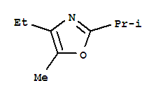 Oxazole, 4-ethyl-5-methyl-2-(1-methylethyl)-(9ci) Structure,84027-96-3Structure