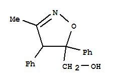 4,5-二氫-3-甲基-4,5-二苯基-5-異噁唑甲醇結(jié)構(gòu)式_842163-68-2結(jié)構(gòu)式