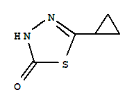 1,3,4-Thiadiazol-2(3h)-one, 5-cyclopropyl- Structure,84353-00-4Structure