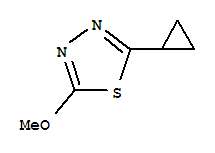 1,3,4-Thiadiazole, 2-cyclopropyl-5-methoxy- Structure,84353-34-4Structure