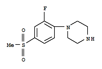 1-[2-Fluoro-4-(methylsulfonyl)phenyl]piperazine Structure,845616-10-6Structure