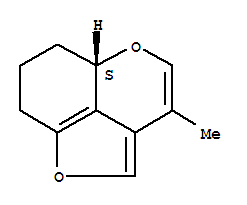 (5aS)-(9CI)-5a,6,7,8-四氫-3-甲基-呋喃并[4,3,2-de][1]苯并吡喃結構式_845962-07-4結構式