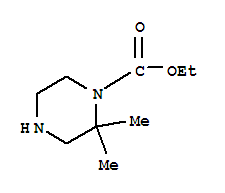 1-Piperazinecarboxylicacid,2,2-dimethyl-,ethylester(9ci) Structure,846052-90-2Structure