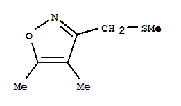 (9ci)-4,5-二甲基-3-[(甲基硫代)甲基]-異噁唑結(jié)構(gòu)式_84654-45-5結(jié)構(gòu)式