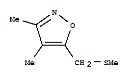 (9ci)-3,4-二甲基-5-[(甲基硫代)甲基]-異噁唑結(jié)構(gòu)式_84654-46-6結(jié)構(gòu)式