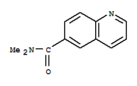 (9CI)-N,N-二甲基-6-喹啉羧酰胺結(jié)構(gòu)式_847248-48-0結(jié)構(gòu)式