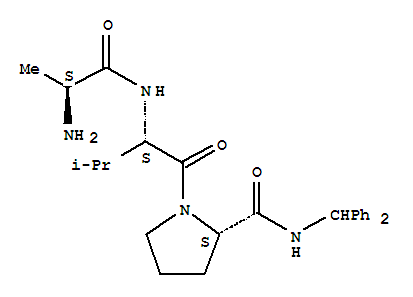 L-丙氨酰-L-纈氨酰-N-(二苯基甲基)-L-脯氨酰胺結構式_847256-33-1結構式