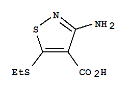 (9ci)-3-氨基-5-(乙基硫代)-4-異噻唑羧酸結(jié)構(gòu)式_84728-50-7結(jié)構(gòu)式