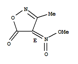 5(4H)-isoxazolone,3-methyl-4-(methyl-aci-nitro)-,(e)-(9ci) Structure,84735-86-4Structure