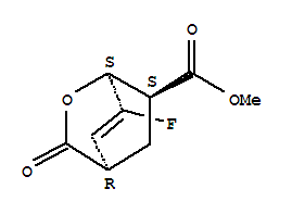 Methyl (1r,4s,6r)-7-fluoro-3-oxo-2-oxabicyclo[2.2.2]oct-7-ene-6-carboxylate Structure,847823-78-3Structure