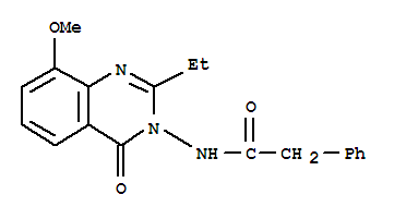 Benzeneacetamide,n-(2-ethyl-8-methoxy-4-oxo-3(4h)-quinazolinyl)- Structure,848027-01-0Structure