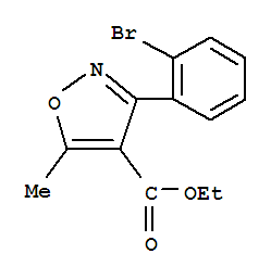 4-Isoxazolecarboxylicacid,3-(2-bromophenyl)-5-methyl-,ethylester(9ci) Structure,848186-83-4Structure