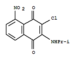 1,4-Naphthalenedione,3-chloro-2-[(1-methylethyl)amino]-5-nitro- Structure,848731-40-8Structure