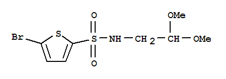 5-Bromo-thiophene-2-sulfonic acid (2,2-dimethoxy-ethyl)-amide Structure,850348-60-6Structure