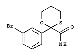 5-Bromo-3,3-(propyleneoxothio)-1,3-dihydro-indole-2-one Structure,850349-46-1Structure